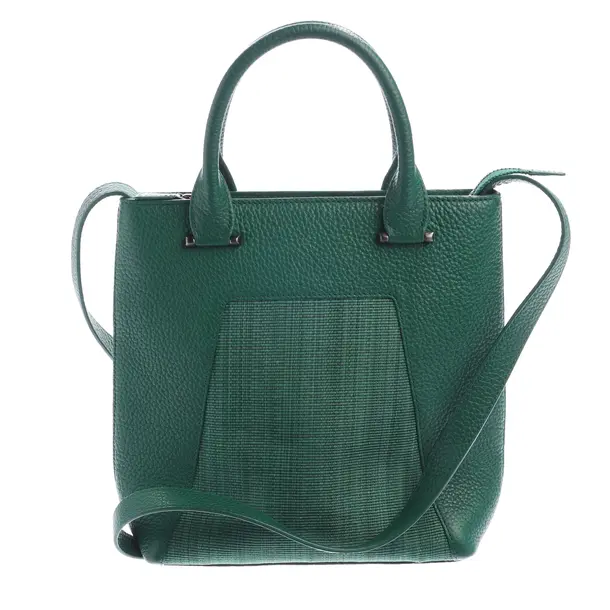 Shoulder Bag in Green, Leather, Akris