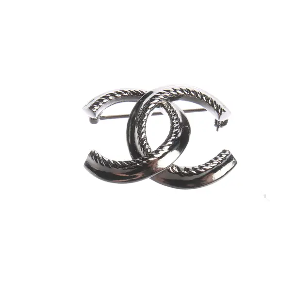 Brooch in Metallic, Metal (metallic, metallized), Chanel