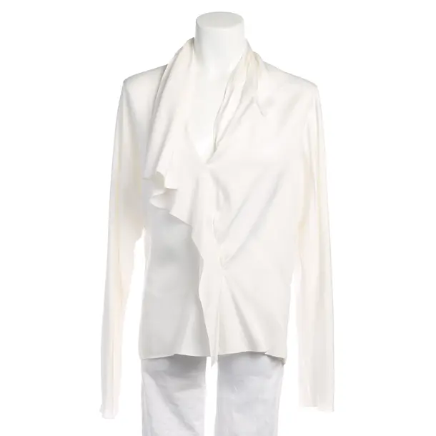 Bluse in Weiß, Viskose, Lanvin