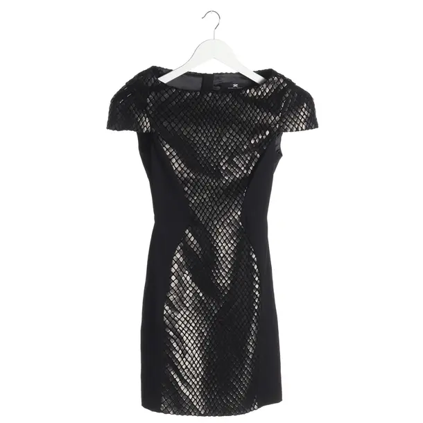 Cocktailkleid in Schwarz, Baumwolle, Elisabetta Franchi