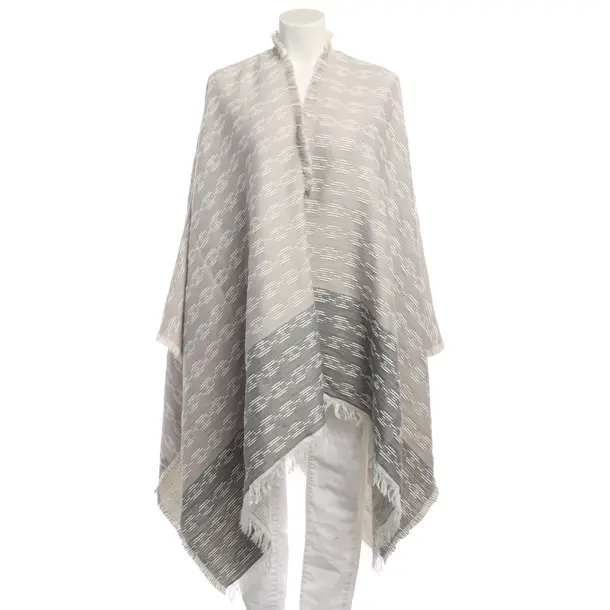 Poncho in Gray, Cotton, Elisabetta Franchi