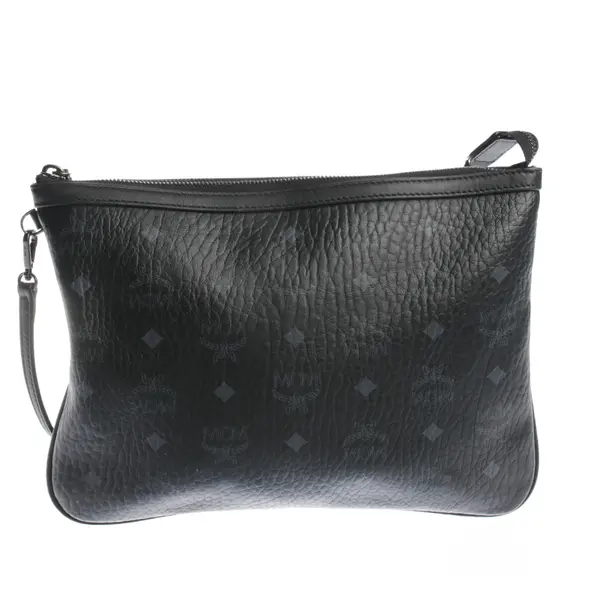 Pochette in Schwarz, Leder, MCM