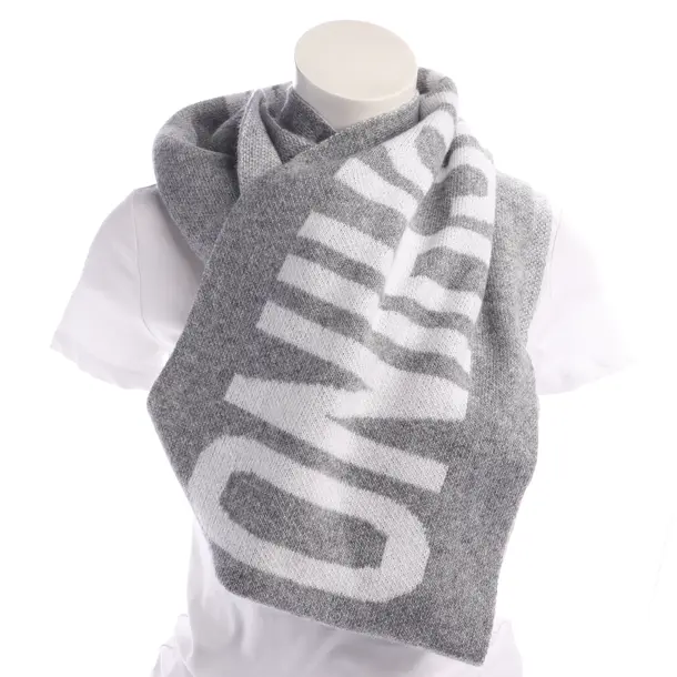 Scarf in Gray, Wool, Moschino