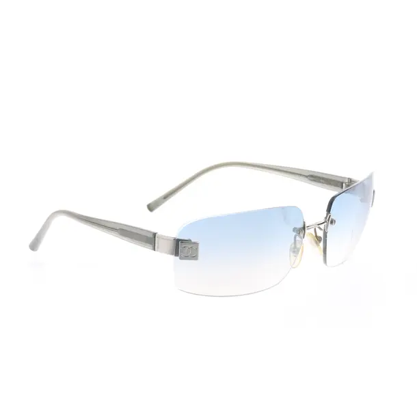Sonnenbrille in Grau, Kunststoff, Chanel