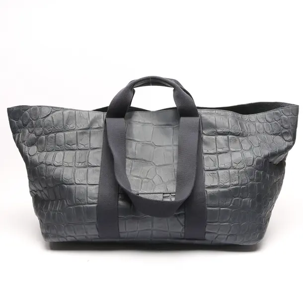 Weekender in Blau, Leder, Giorgio Armani