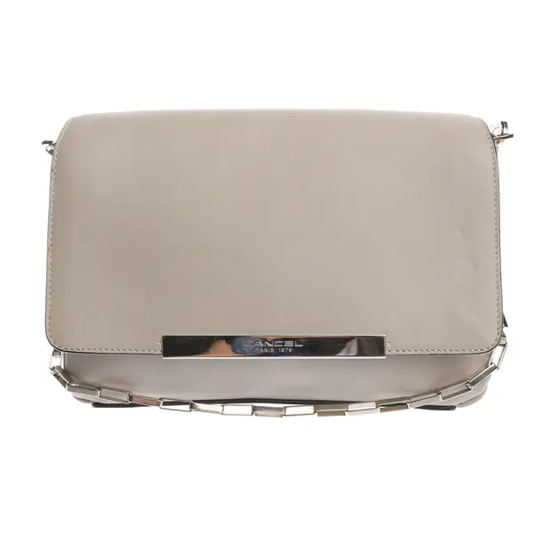 Schultertasche in Grau, Leder, Lancel