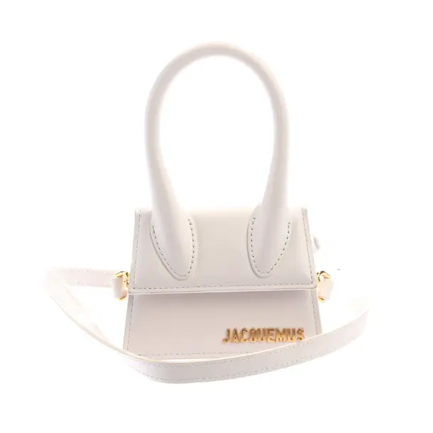 Evening Bag in White, Leather, Jacquemus
