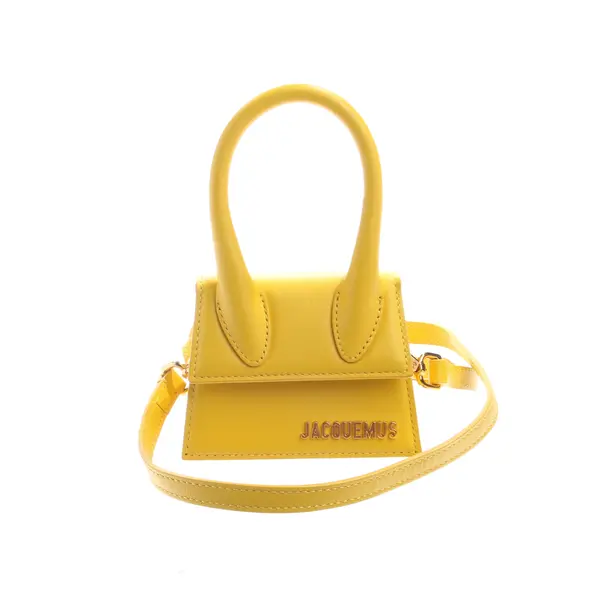 Abendtasche in Gelb, Leder, Jacquemus