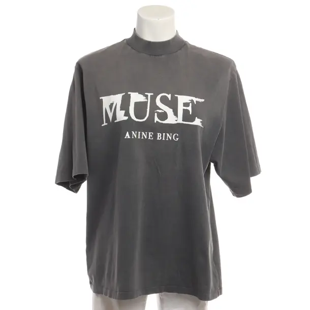 Shirt in Grau, Baumwolle, Anine Bing