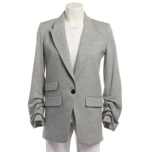 Blazer in Gray, Wool, Veronica Beard