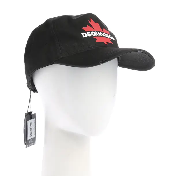 Cap in Schwarz, Baumwolle, Dsquared