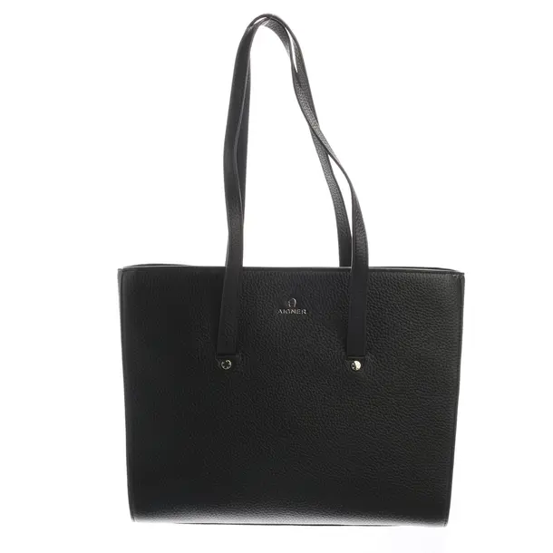 Shopper Bag in Black, Leather, Aigner