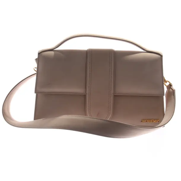 Shoulder Bag in White, Leather, Jacquemus
