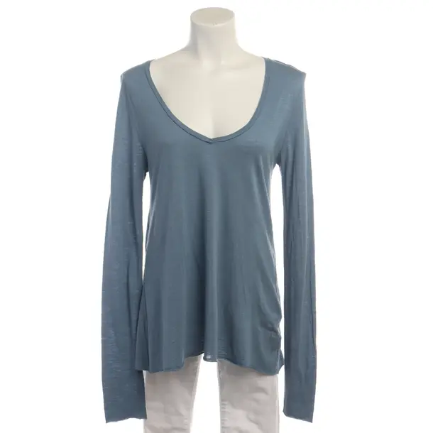 Long Sleeve Shirt in Blue, Cotton, American Vintage