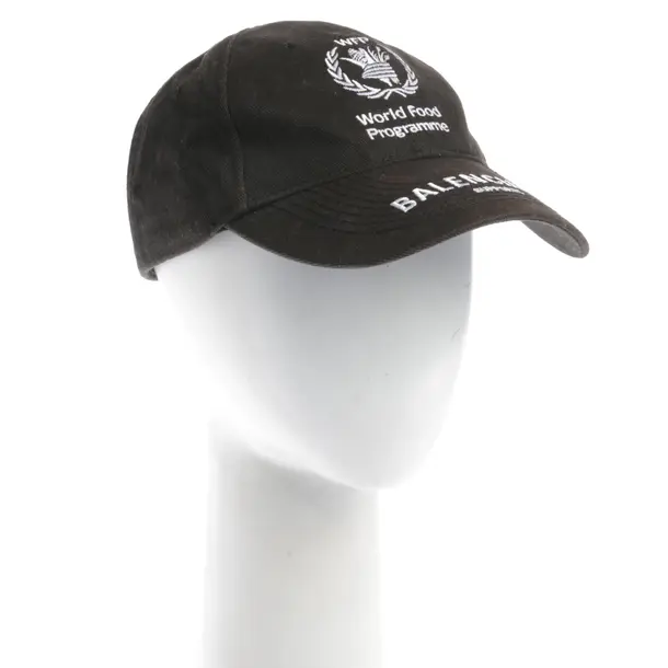Cap in Schwarz, Baumwolle, Balenciaga
