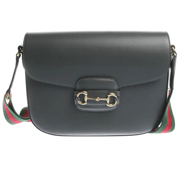 Shoulder Bag in Gray, Leather, Gucci