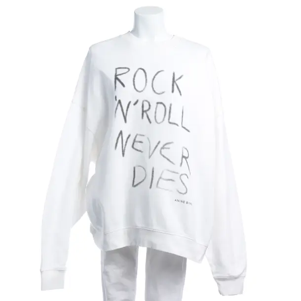 Sweatshirt in White, Cotton, Anine Bing