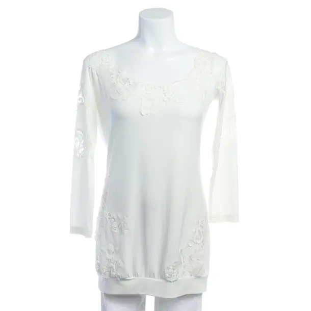 Long Sleeve Shirt in White, Polyester, Ermanno Scervino