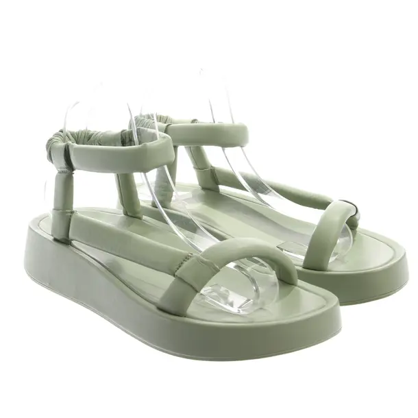 Heeled Sandals in Green, , Ash