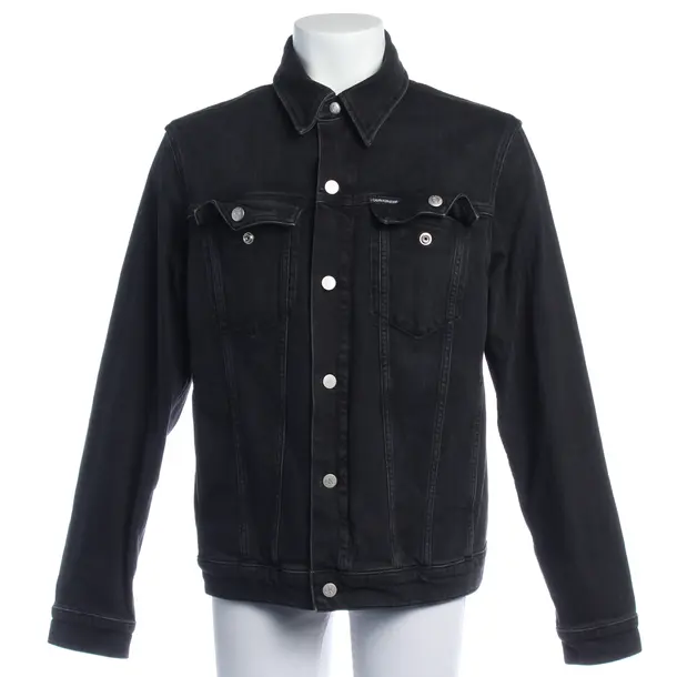 Denim Jacket in Black, Cotton, Calvin Klein