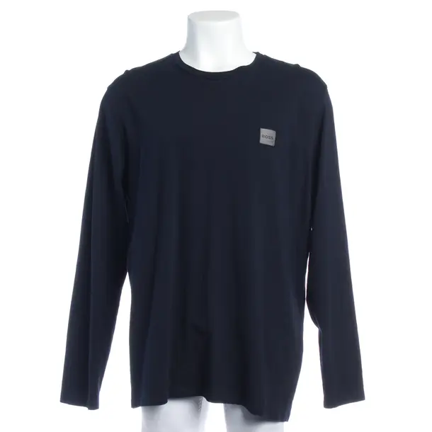 Long Sleeve Shirt in Blue, Cotton, Hugo Boss Black Label