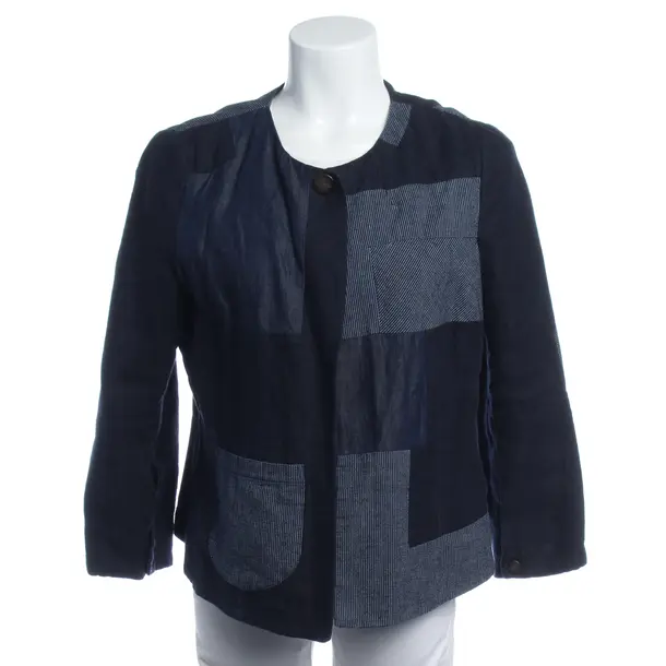Blazer in Blue, Linen, Giorgio Armani