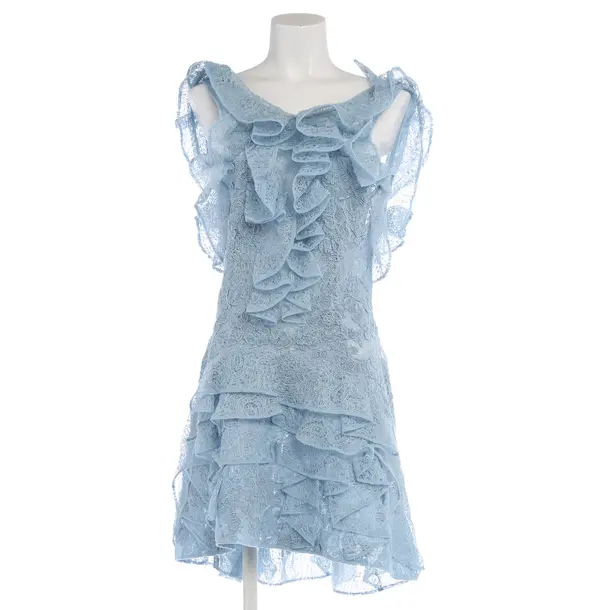 Kleid in Blau, Seide, Ermanno Scervino