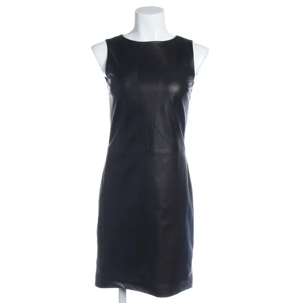 Kleid in Schwarz, Leder, Hugo Boss Red Label