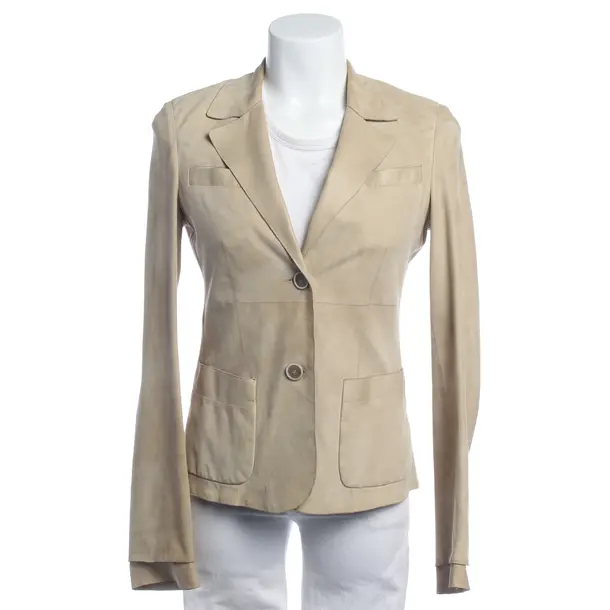 Lederjacke in Weiß, Leder, Strenesse