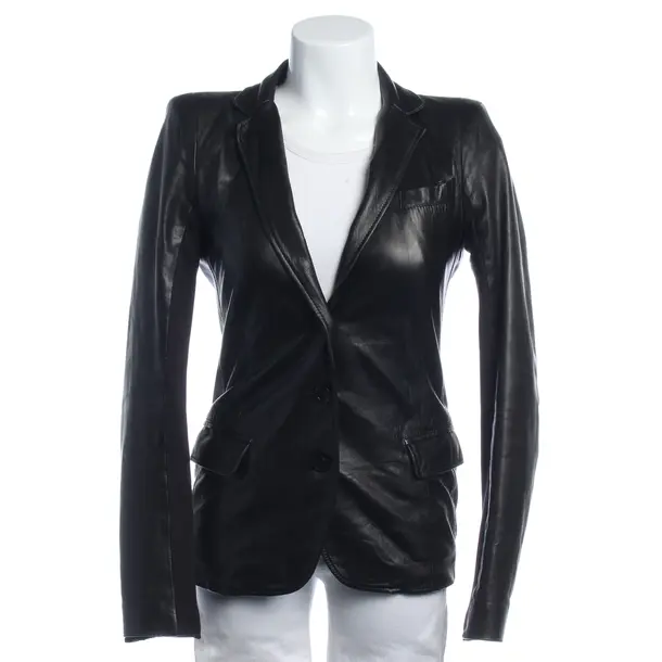 Lederjacke in Schwarz, Leder, Patrizia Pepe