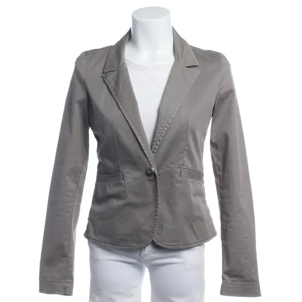 Blazer in Gray, Cotton, Mos Mosh