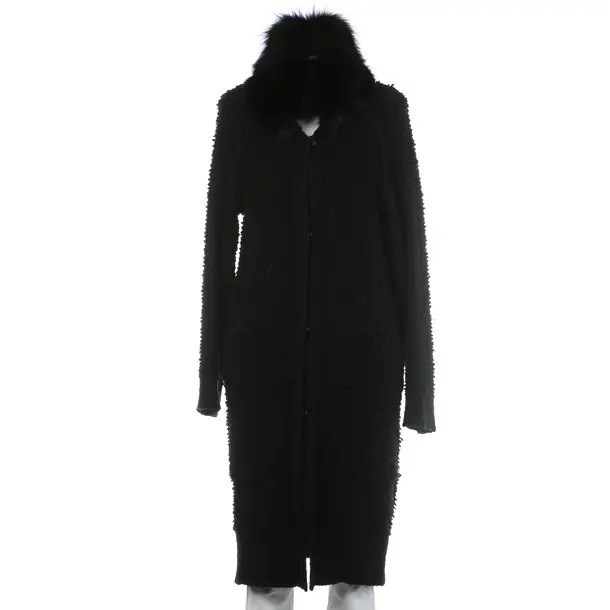 Mid-Season Coat in Black, Wool, Lanvin