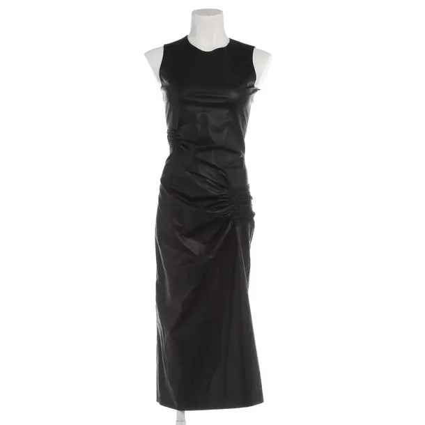 Cocktailkleid in Schwarz, Leder, Bally
