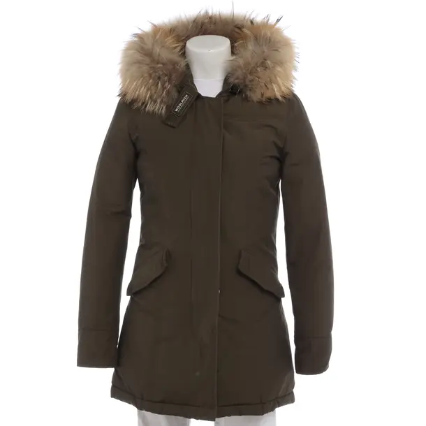 Winterjacke in Grün, Baumwolle, Woolrich