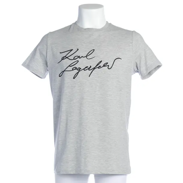 T-Shirt in Gray, Cotton, Karl Lagerfeld