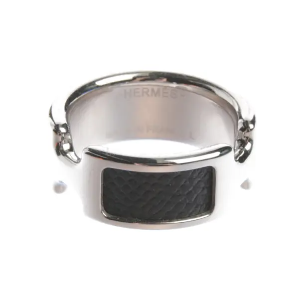 Ring in Black, Metal (metallic, metallized), Hermès