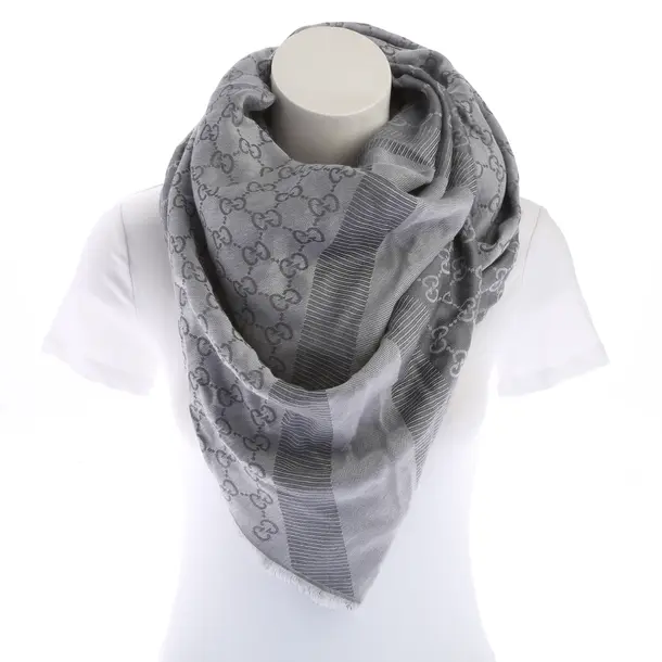 Scarf in Gray, Wool, Gucci