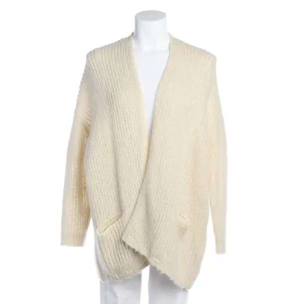 Strickjacke in Weiß, Polyacryl, American Vintage
