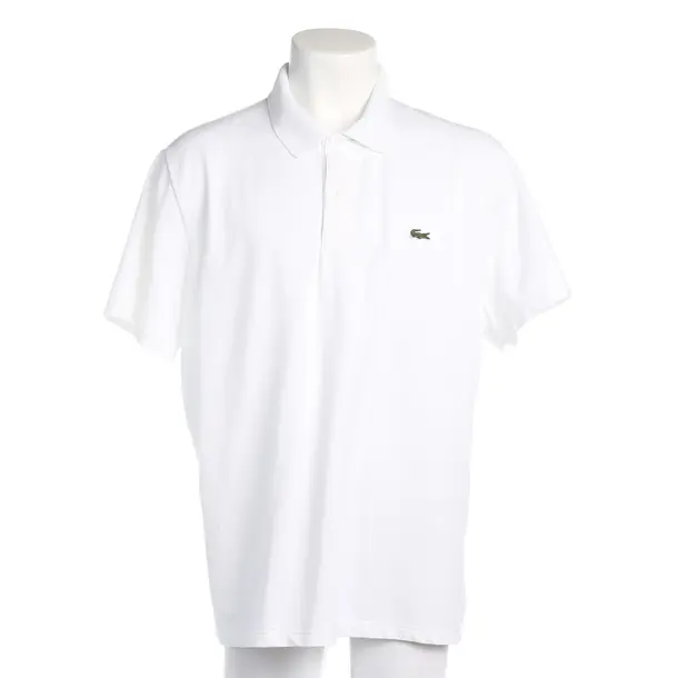T-Shirt in Weiß, Baumwolle, Lacoste