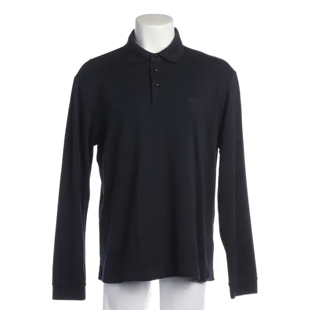 Long Sleeve Shirt in Blue, Cotton, Hugo Boss Black Label