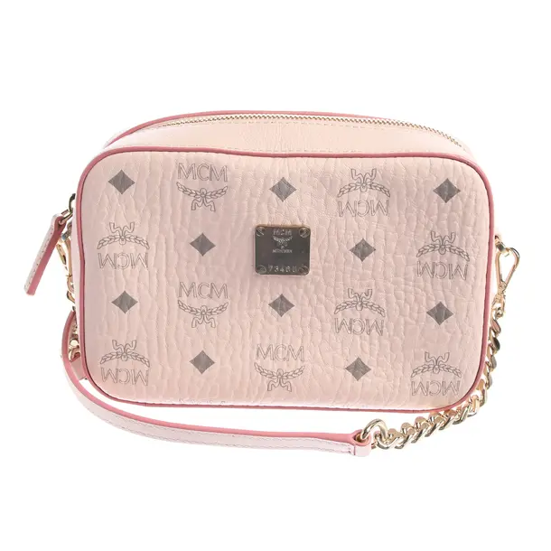 Shoulder Bag in Pink, Leather, MCM