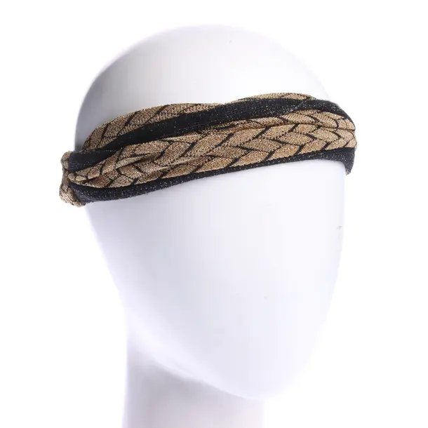 Stirnband in Metallic, Viskose, Missoni