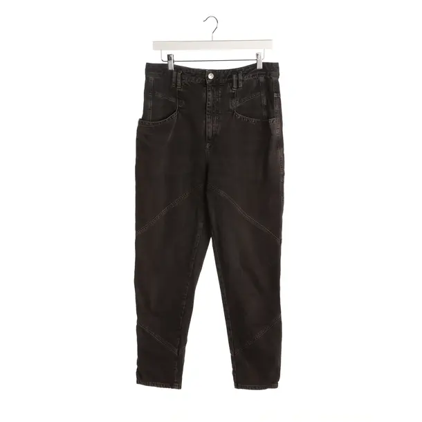 Jeans Boyfriend in Schwarz, Baumwolle, Isabel Marant