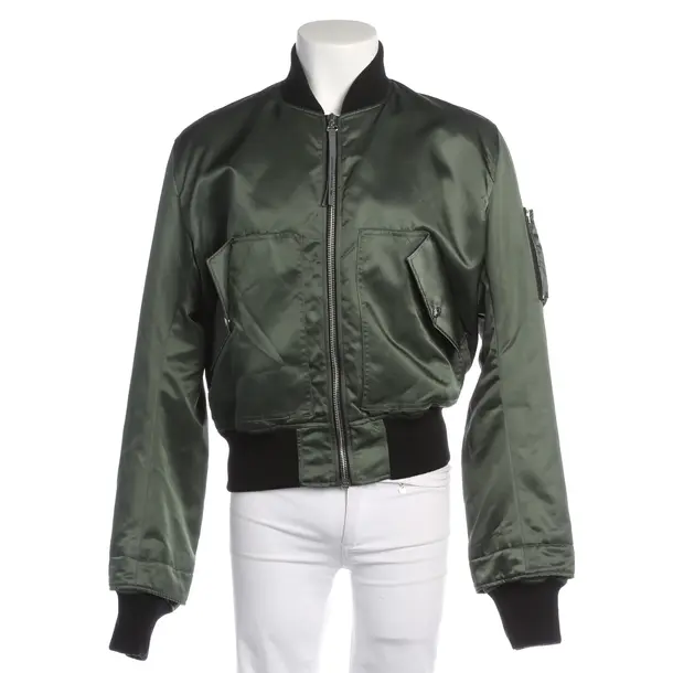 Bomber Jacket in Green, Polyimide, Maison Kitsuné