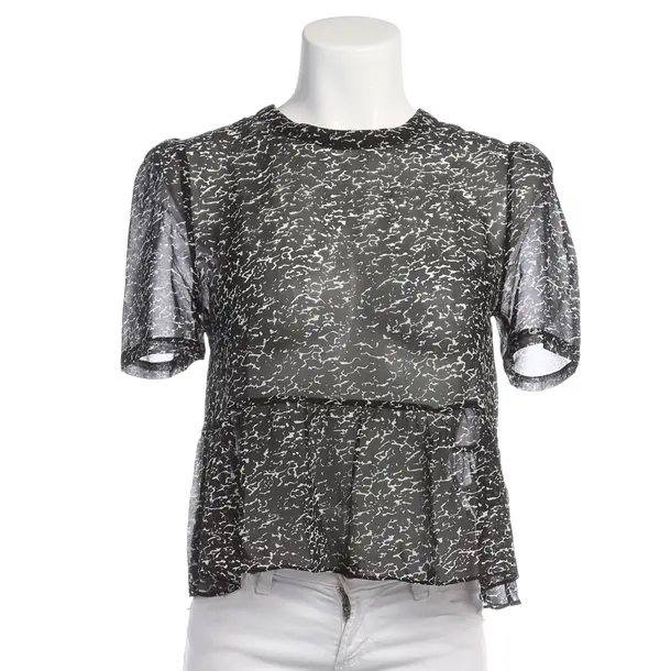 Shirt in Black, Silk, American Vintage