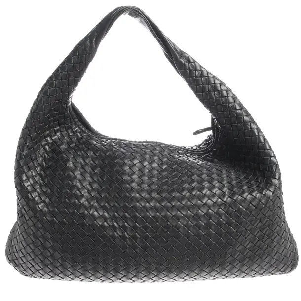 Hobo Bag in Black, Leather, Bottega Veneta
