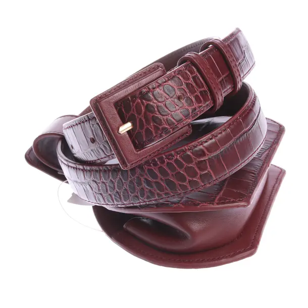 Gürtel in Rot, Leder, Polène