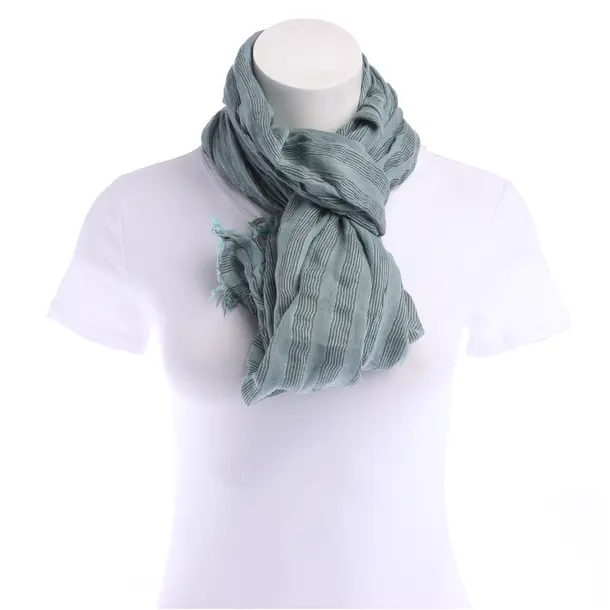 Shawl in Green, Cotton, Hugo Boss Orange