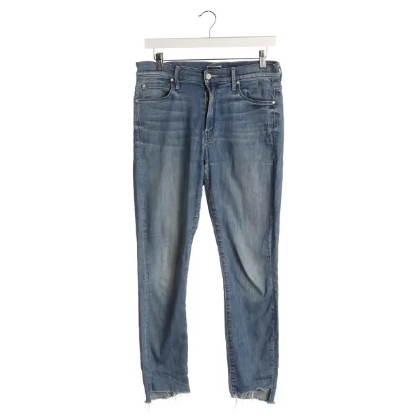 Jeans Slim Fit in Blau, Baumwolle, Mother