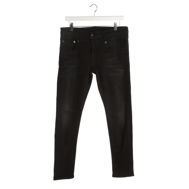 Slim Fit Jeans in Black, Cotton, R13